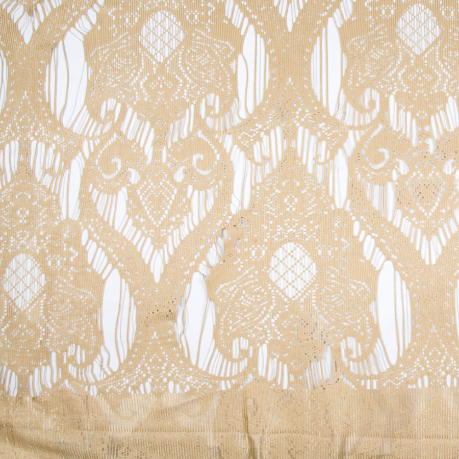 Antique Gold Classical Lace | Mood Fabrics
