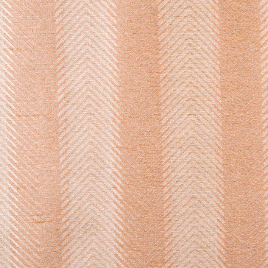 Cinnamon/Soft Gold Stripes Shantung   /Dupioni | Mood Fabrics