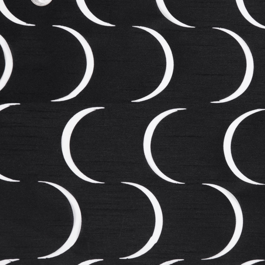 Black Lazer Cut Polyester | Mood Fabrics