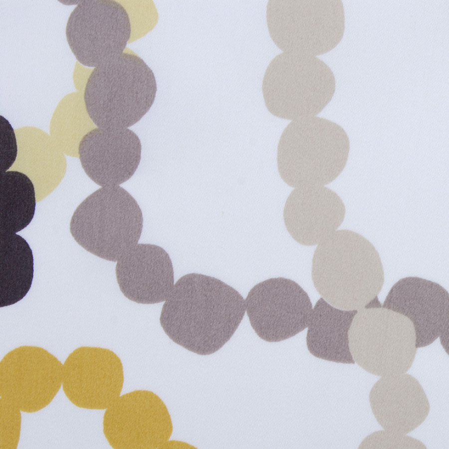 Goldenrod Polka Dots Cotton Blend | Mood Fabrics