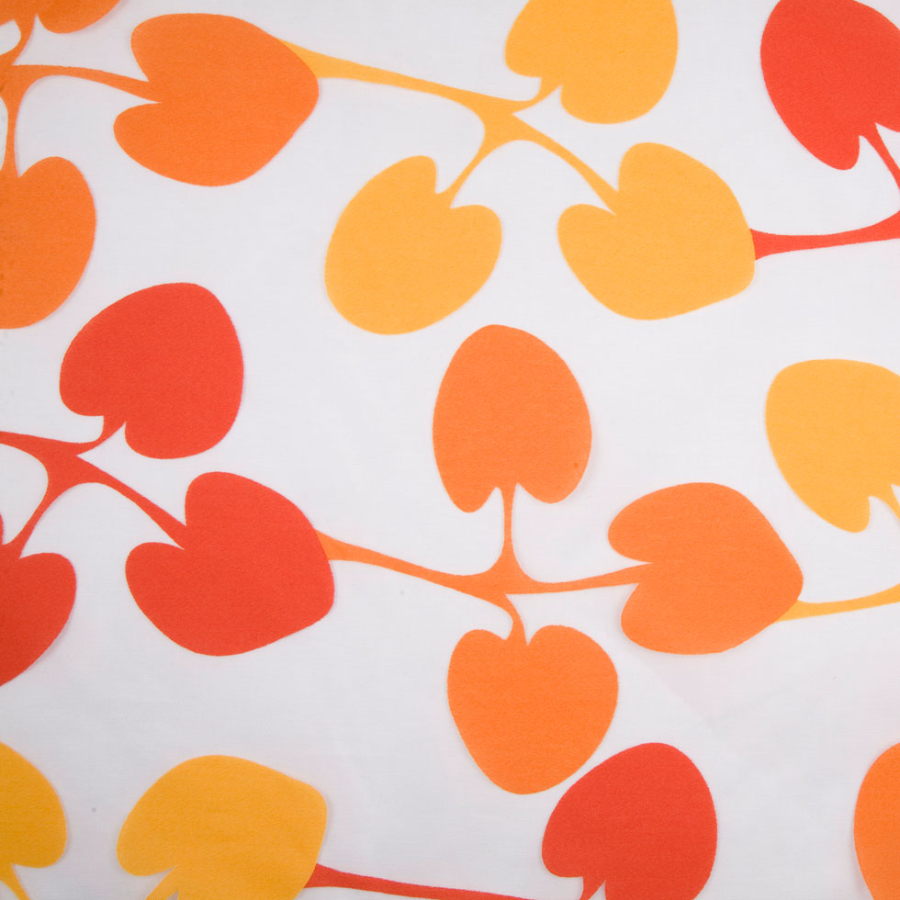 Primary Red/Regal Gold/Pumpkin Floral Prints | Mood Fabrics