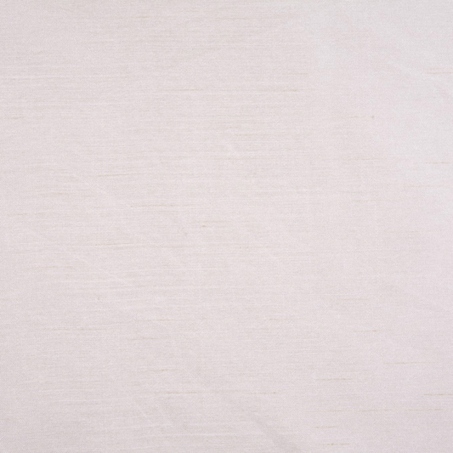 Cream Solid Shantung   /Dupioni | Mood Fabrics