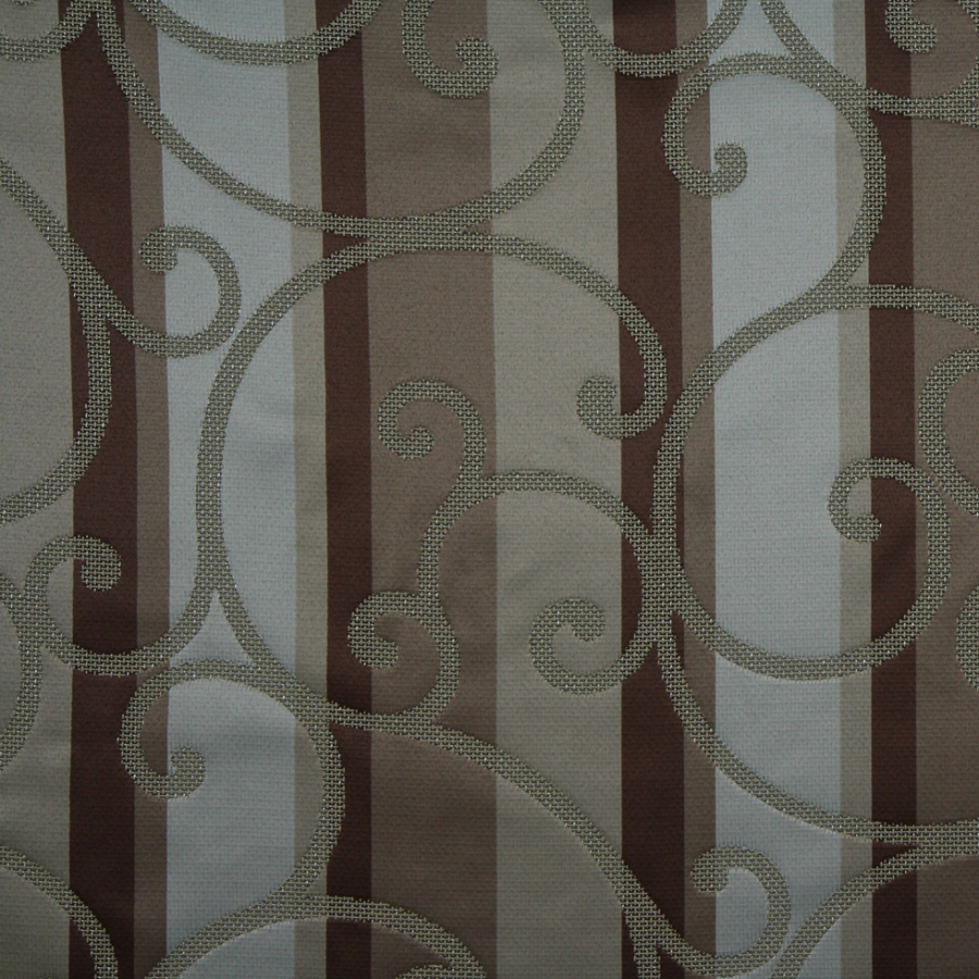 Chocolate/Beige/Taupe/Light Gray Swirls Woven | Mood Fabrics