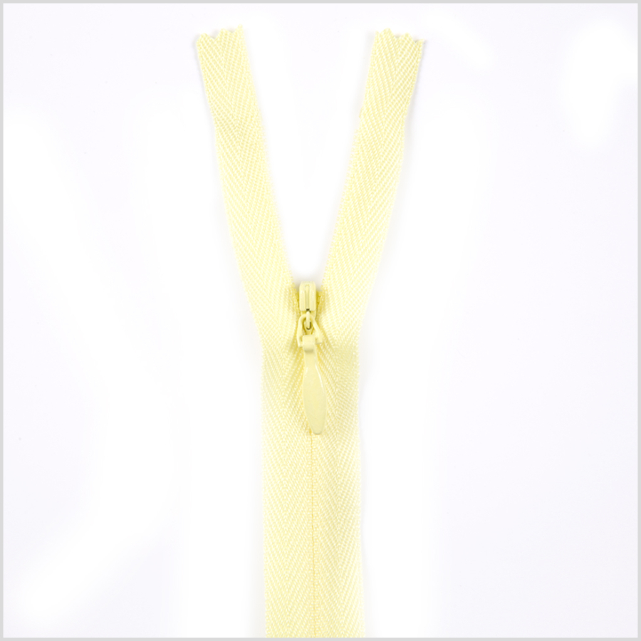 054 Pale Yellow 9 Invisible Zipper | Mood Fabrics