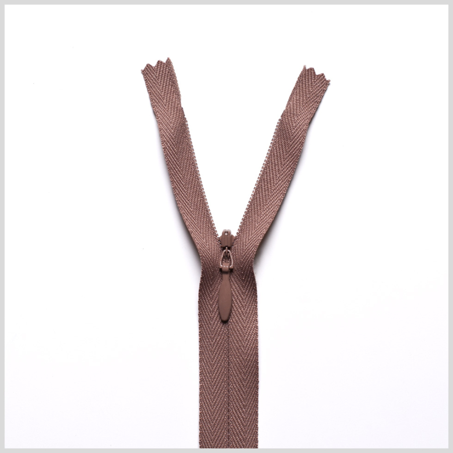 854 Brown Olive 9 Invisible Zipper | Mood Fabrics