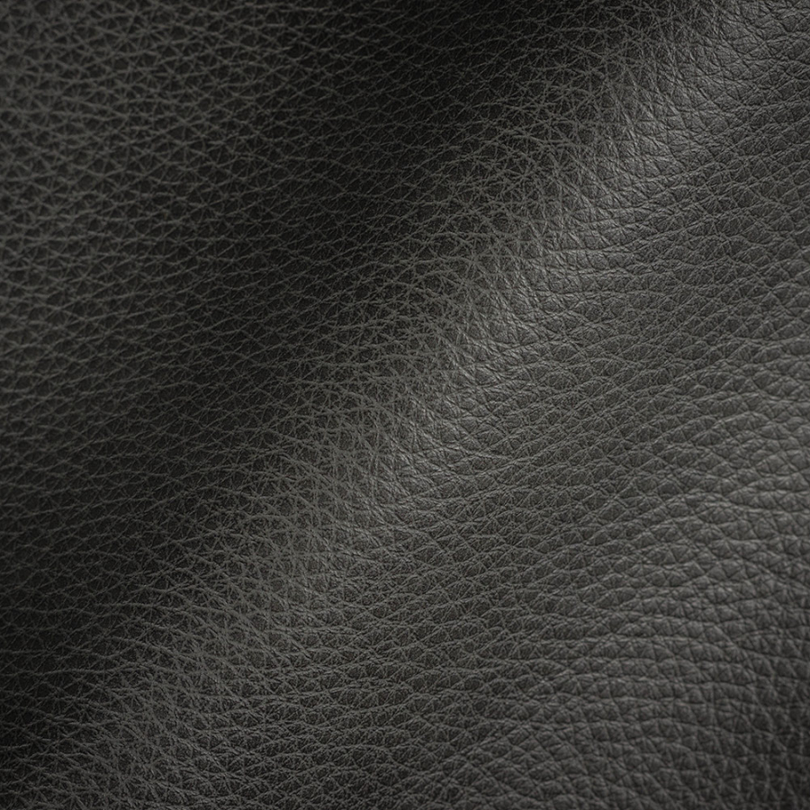 Moscato Italian Grey Aniline Dyed Soft Top Grain Performance Cow Leather Hide with Protective Topcoat | Mood Fabrics