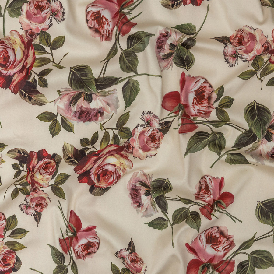 Mood Exclusive Inhotim Blooms Stretch Cotton Sateen | Mood Fabrics