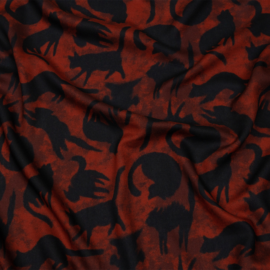 Mood Exclusive Black Cat Rayon Batiste | Mood Fabrics