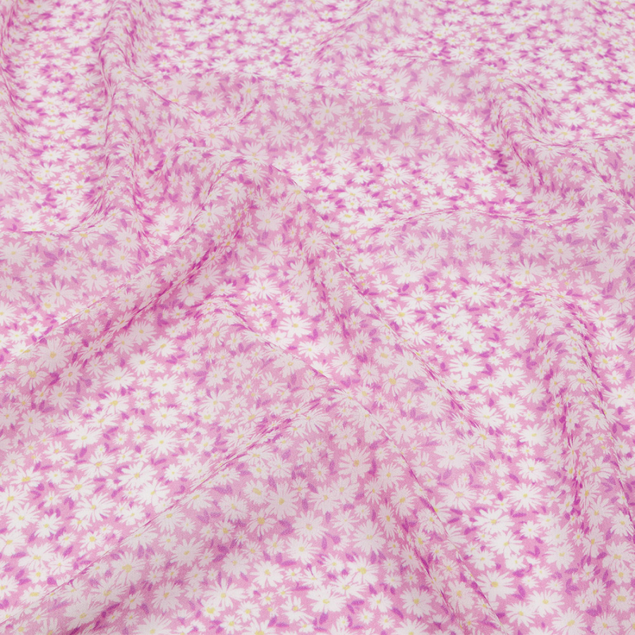 Mood Exclusive Pink Sunday in the Park Viscose Georgette | Mood Fabrics