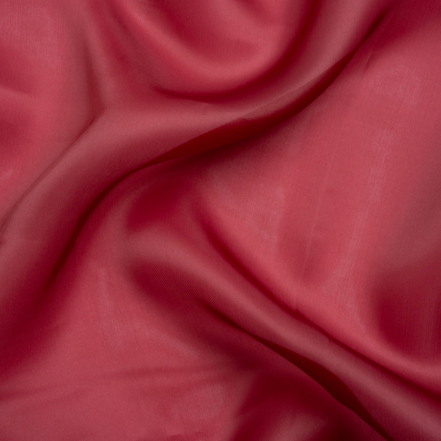 Ardea Burgundy Satin-Faced Polyester Organza | Mood Fabrics