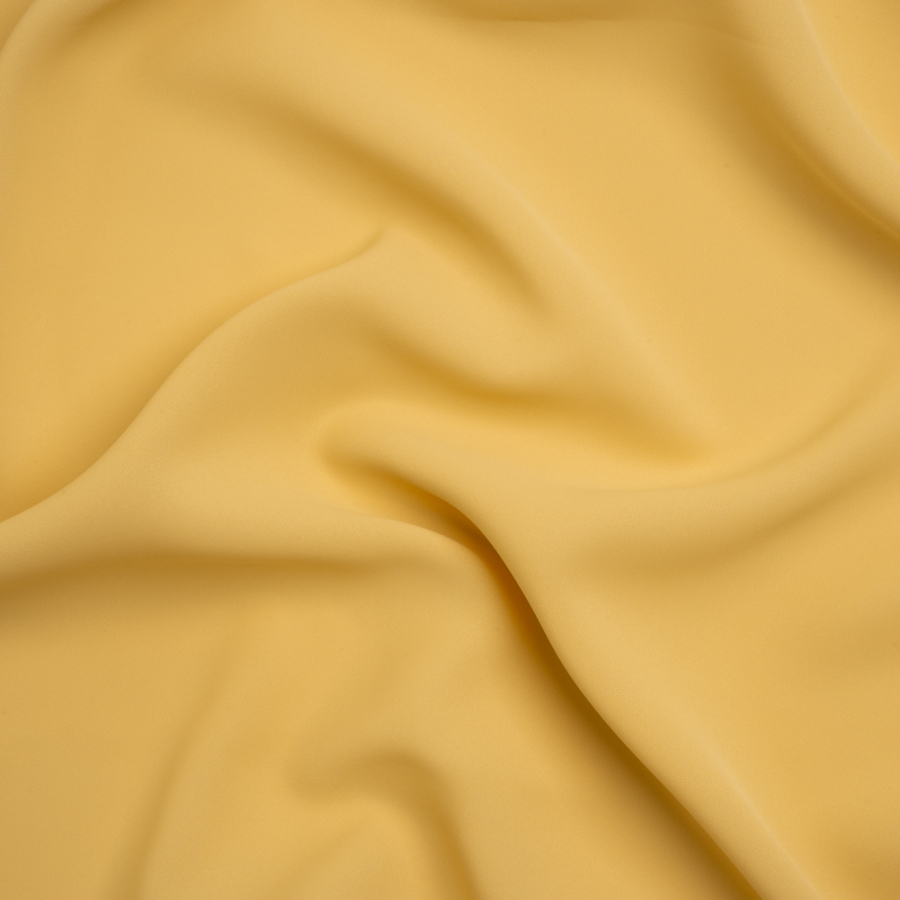 Mimosa Gold Polyester Double Georgette | Mood Fabrics