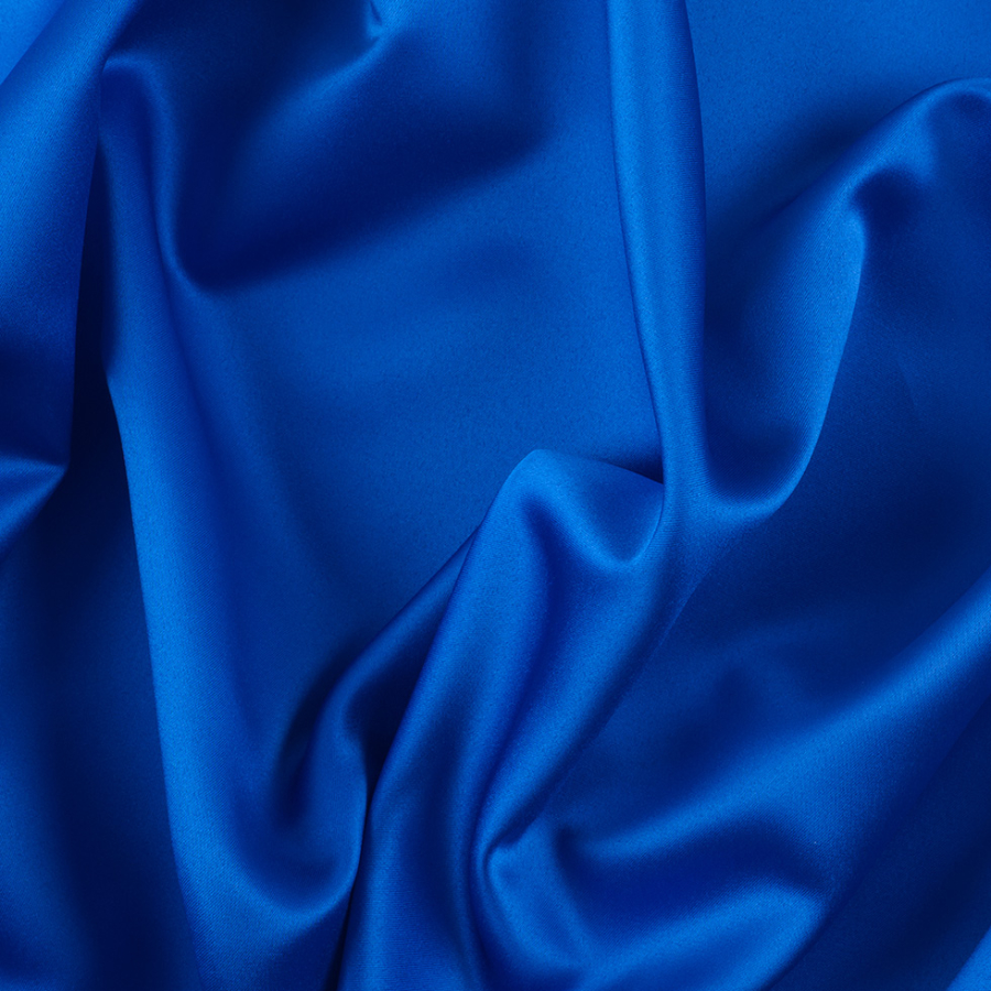 Ultra Royal Solid Polyester Satin | Mood Fabrics