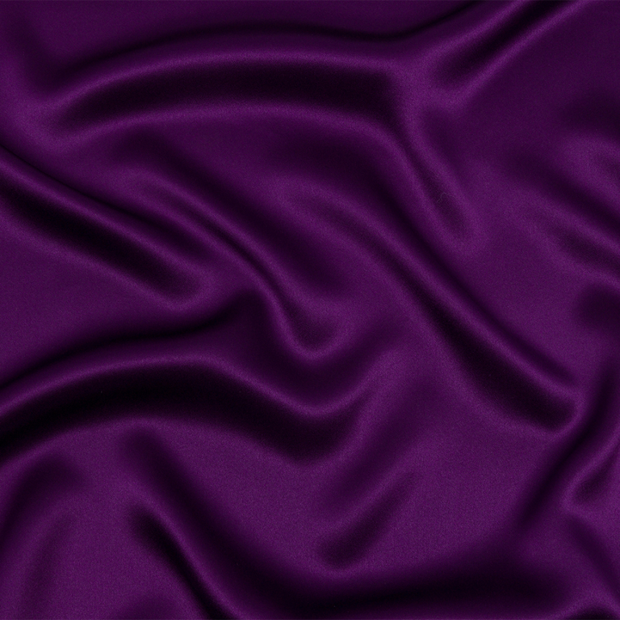 Premium Majesty Purple Silk Charmeuse - Charmeuse - Silk - Fashion Fabrics