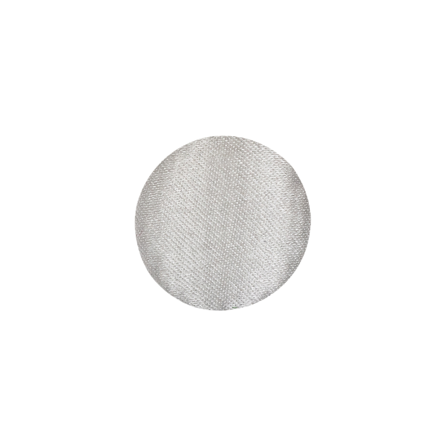 Mood Exclusive Bright White Silk Covered Button - 24L/15mm | Mood Fabrics