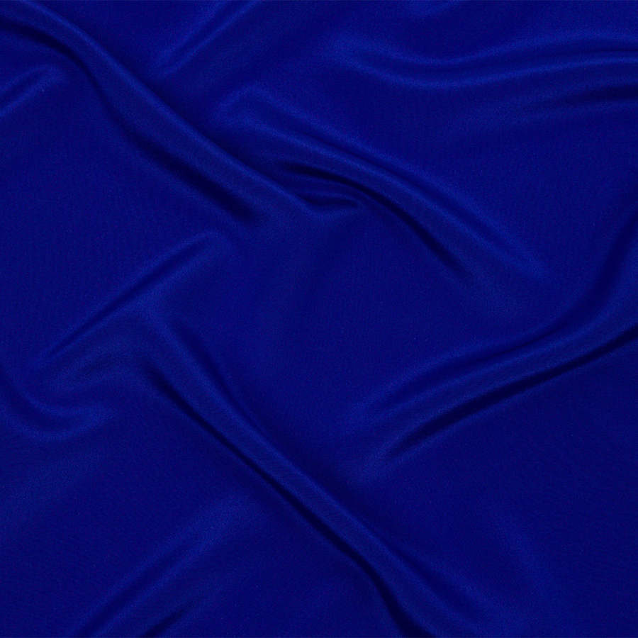 Mazarine Blue Silk Crepe de Chine | Mood Fabrics