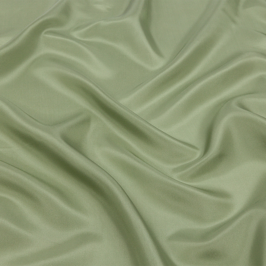 Premium Oil Green China Silk/Habotai | Mood Fabrics