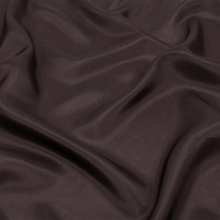 Premium Deep Charcoal China Silk/Habotai | Mood Fabrics