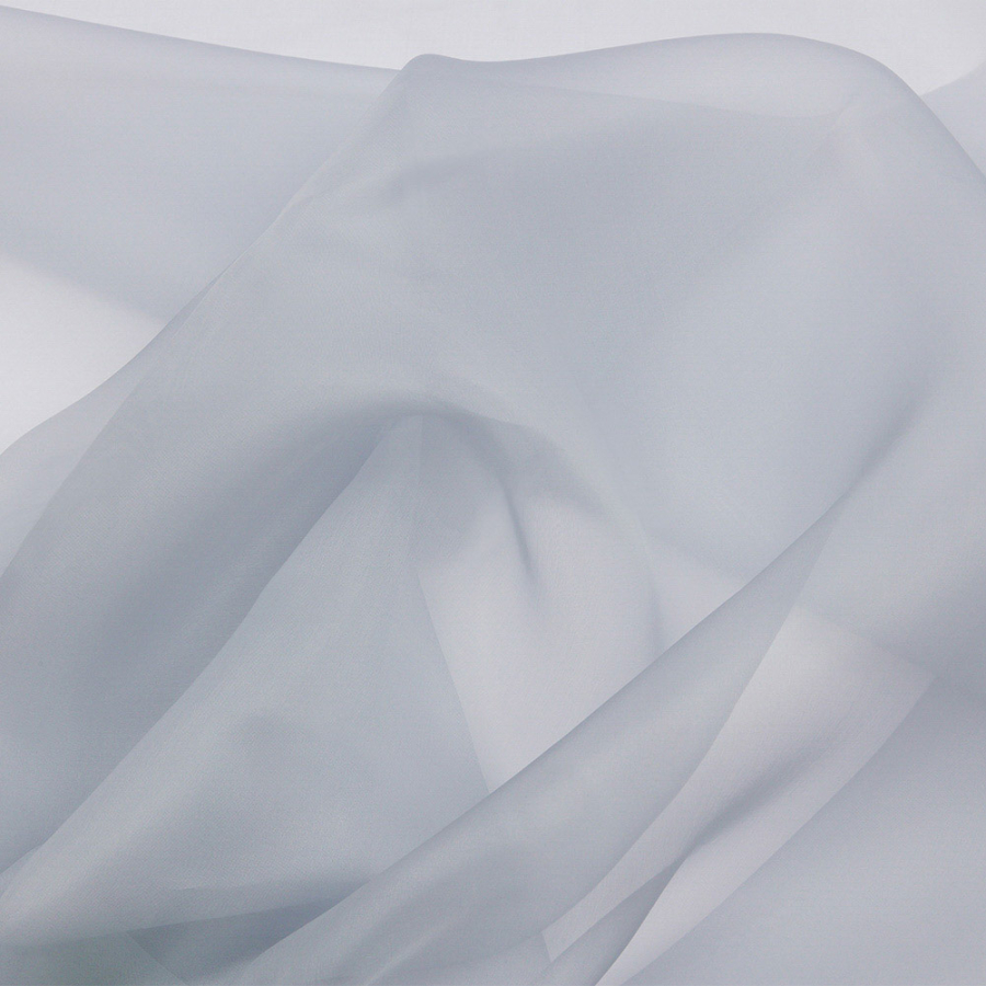 Premium Gray Dawn Silk Organza | Mood Fabrics