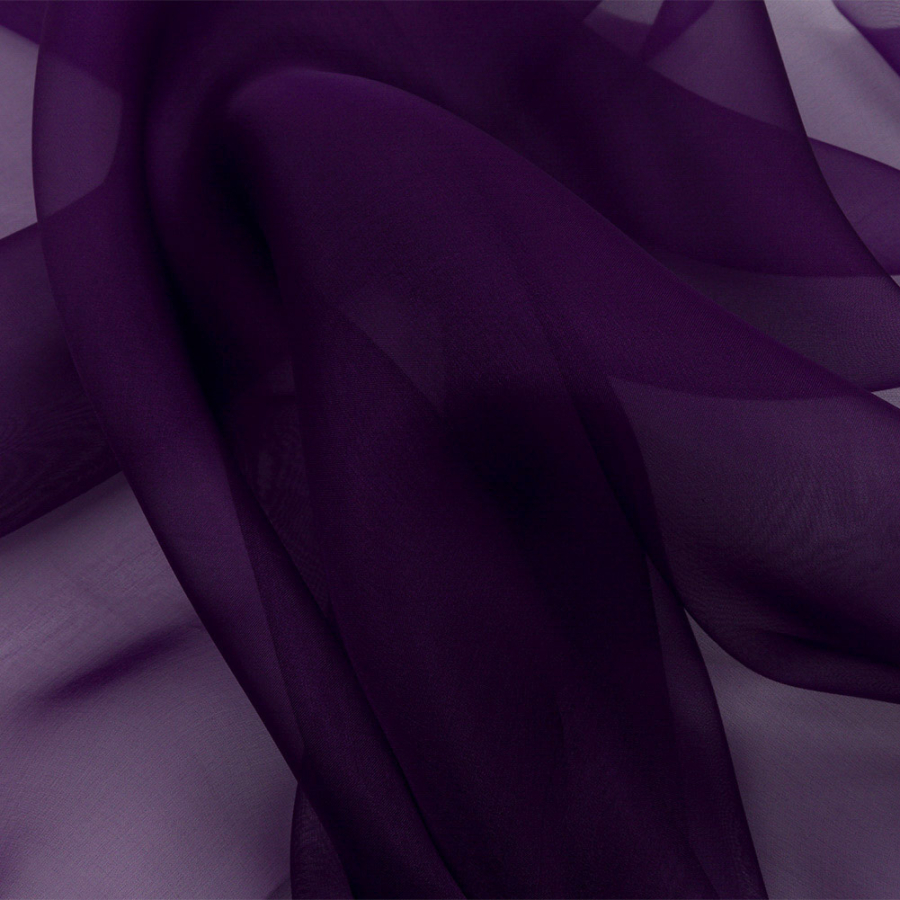 Premium Grape Silk Organza | Mood Fabrics