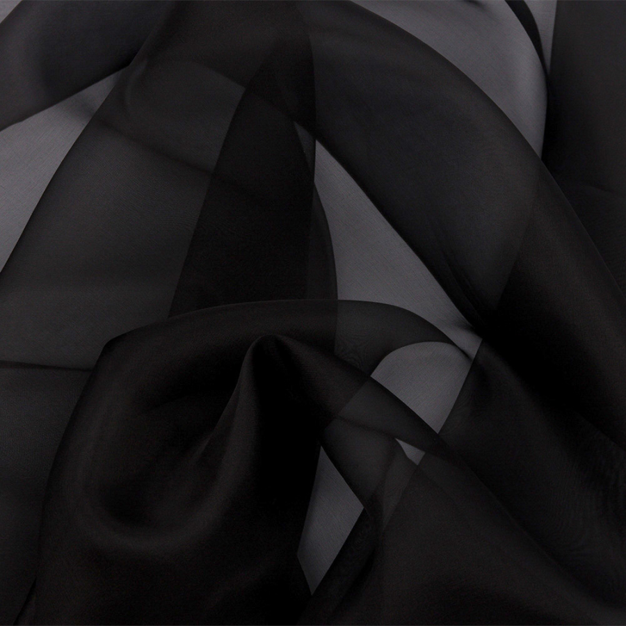 Premium Black Silk Organza | Mood Fabrics