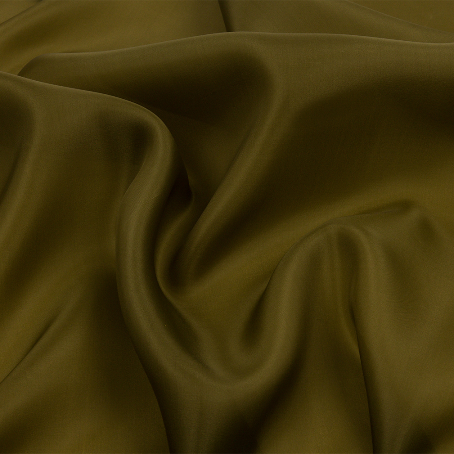 Premium Fir Green Silk Satin Face Organza | Mood Fabrics