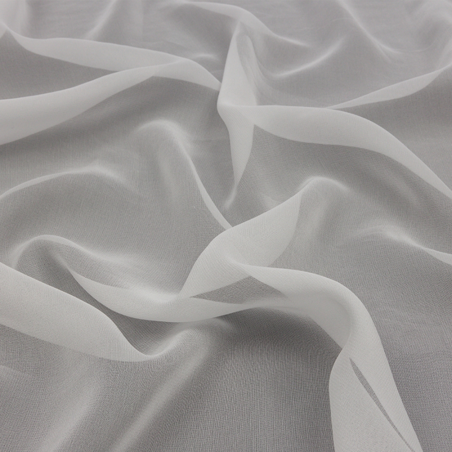 Premium Whisper White Silk Chiffon | Mood Fabrics