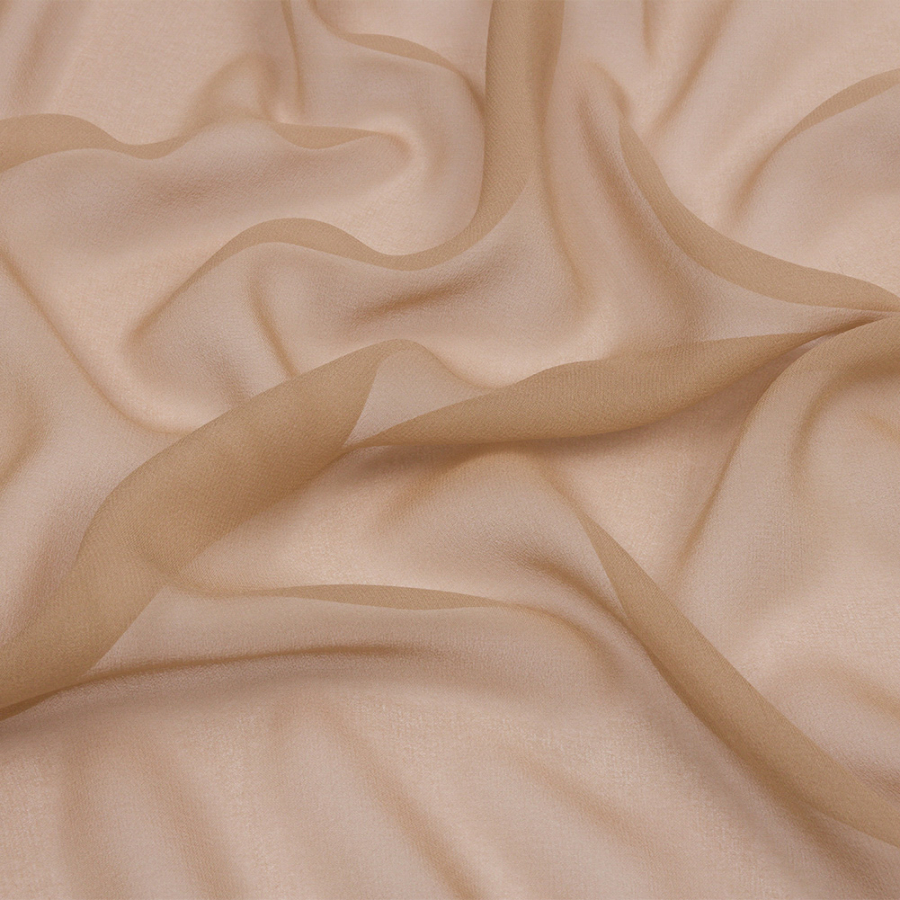 Premium Cornstalk Silk Chiffon | Mood Fabrics