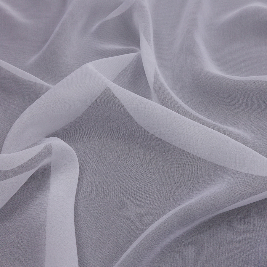 Premium Bright White Wide Silk Wide Chiffon | Mood Fabrics