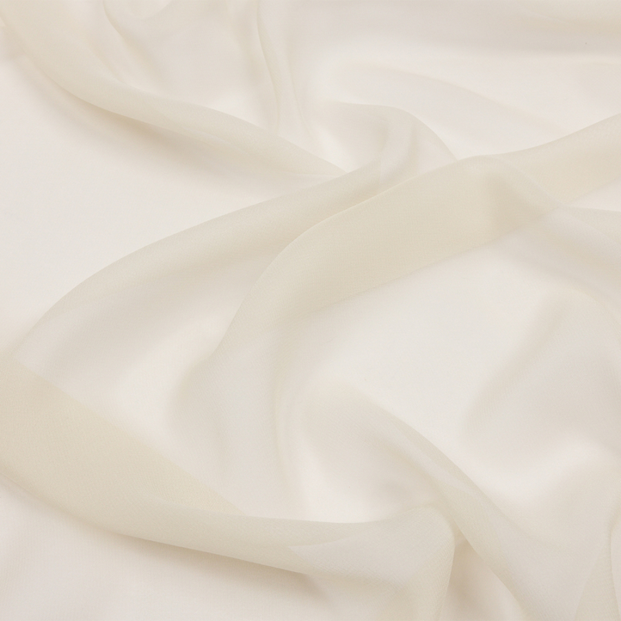 Premium Pale Grey Silk Wide Chiffon | Mood Fabrics
