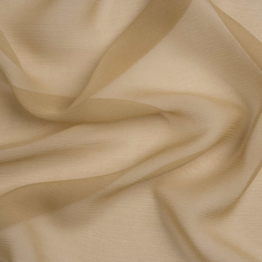 Premium Cornstalk Silk Crinkled Chiffon | Mood Fabrics