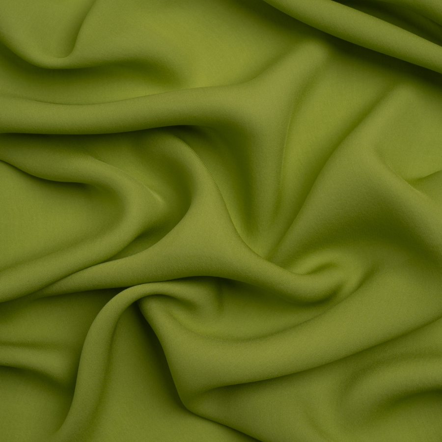 Premium Peridot Silk Double Georgette | Mood Fabrics