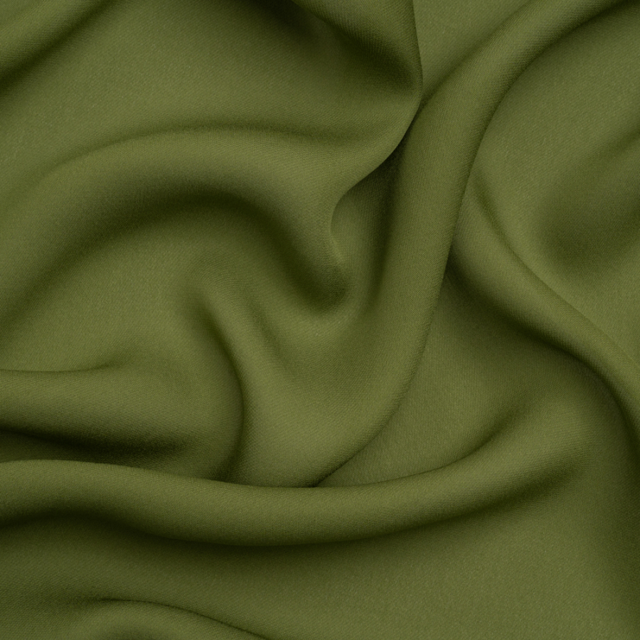 Premium Pesto Silk Double Georgette | Mood Fabrics