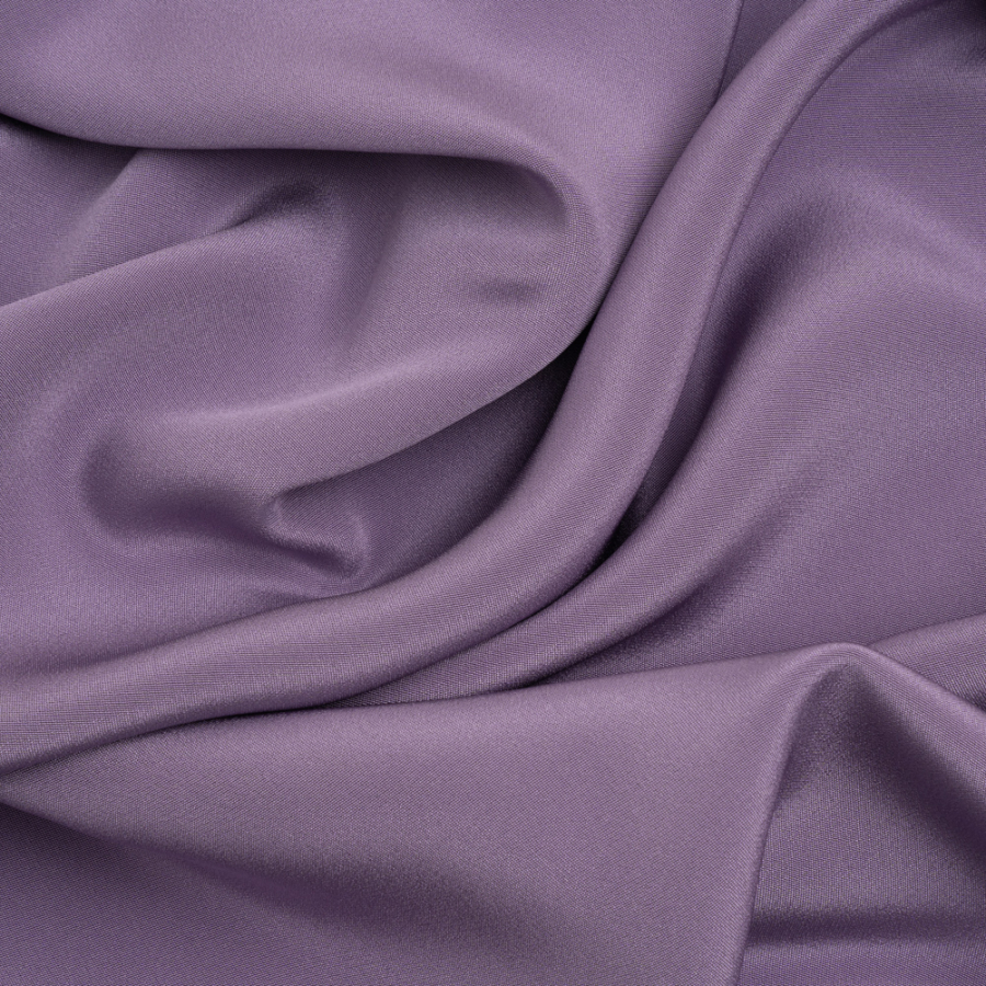 Premium Dusk Mauve Silk 4-Ply Crepe | Mood Fabrics