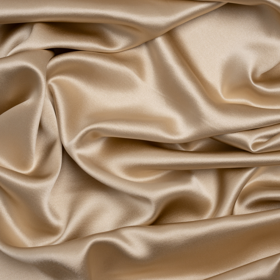 Premium Winter Wheat Silk Crepe Back Satin | Mood Fabrics