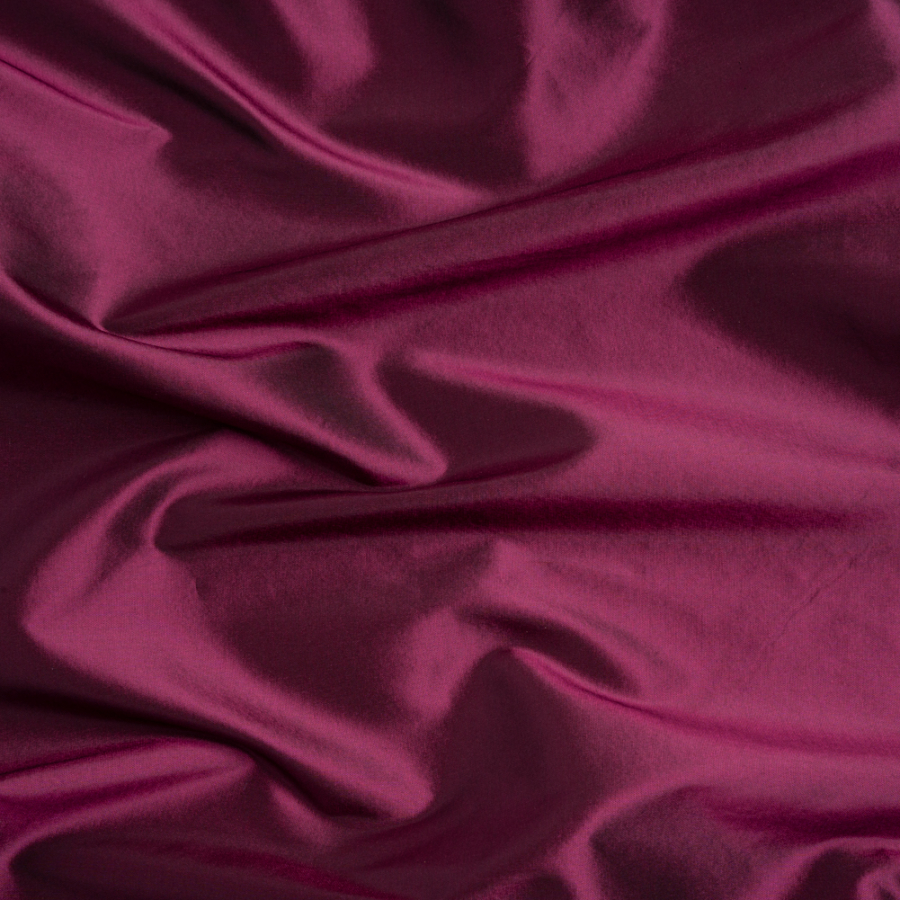 Premium Burgundy Silk Taffeta | Mood Fabrics