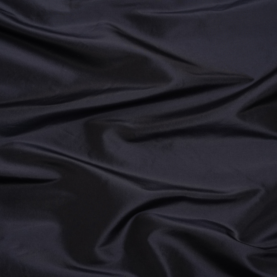 Premium Blue Black Silk Taffeta | Mood Fabrics