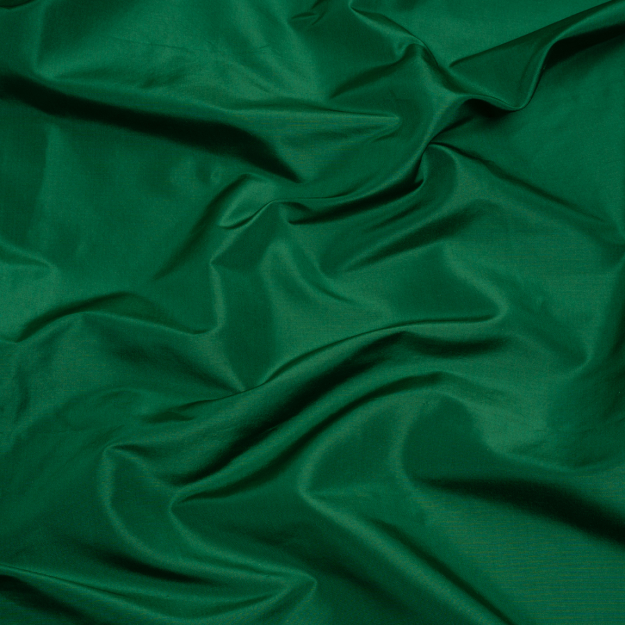 Premium Emerald Silk Taffeta | Mood Fabrics