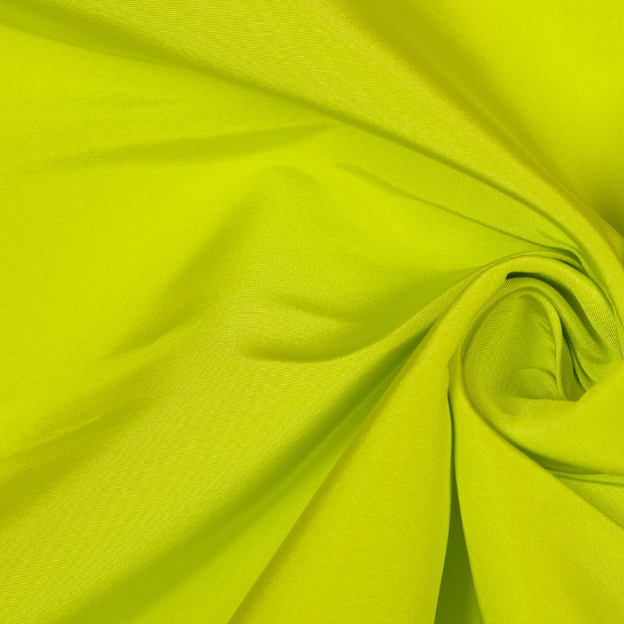 Lime Solid Silk Faile | Mood Fabrics