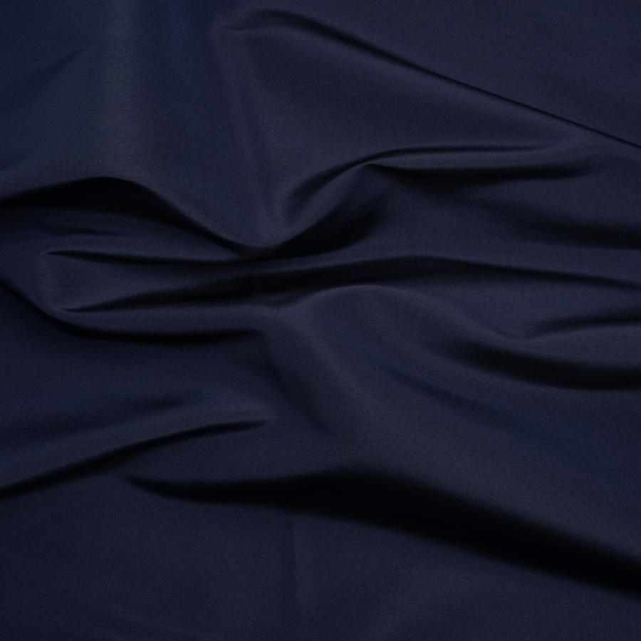 Navy Solid Silk Faille | Mood Fabrics