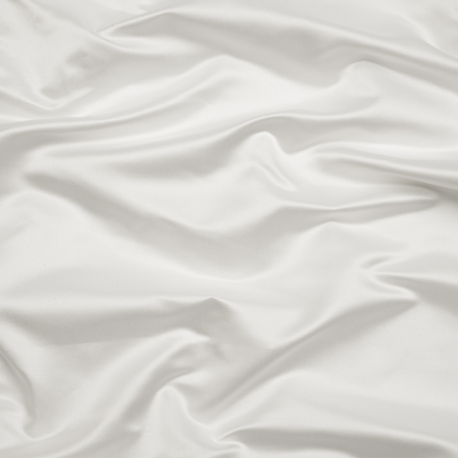 Premium Whisper White Silk Duchesse Satin | Mood Fabrics
