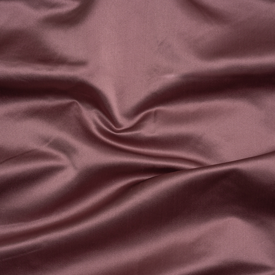 Premium Victorian Mauve Silk Duchesse Satin | Mood Fabrics