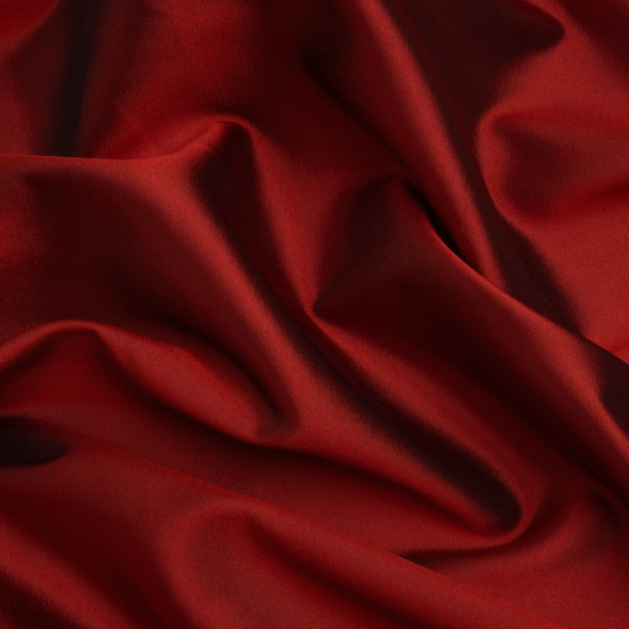 Aurora Red Silk Wool | Mood Fabrics