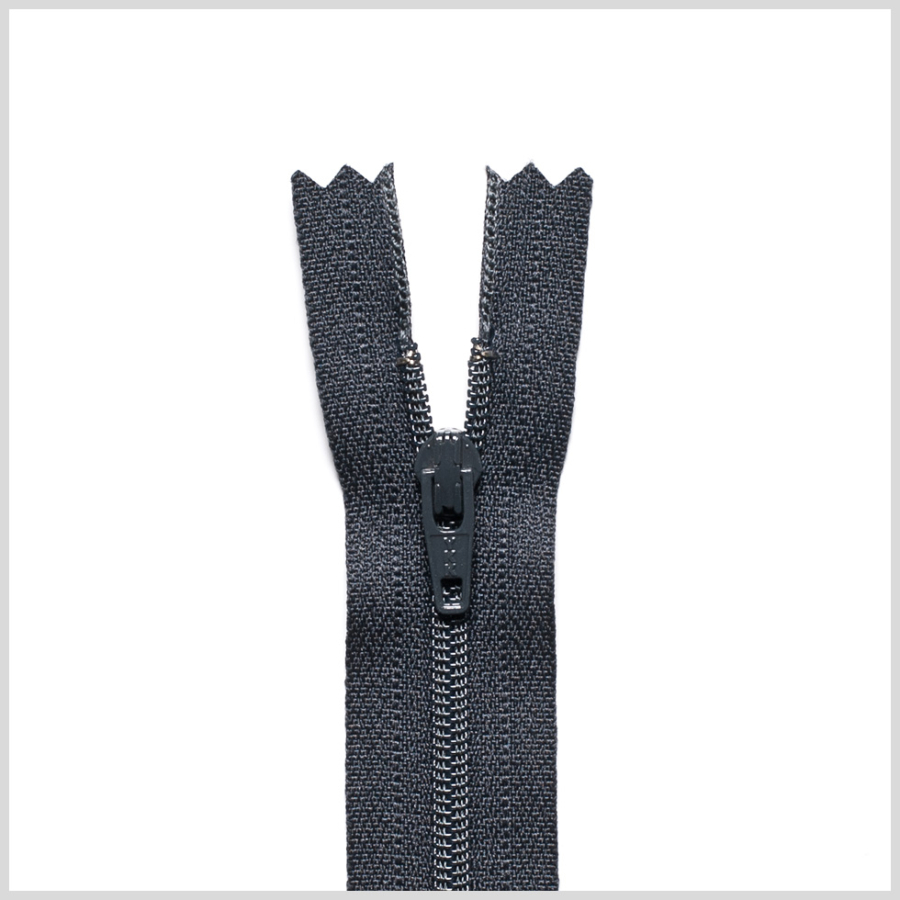 156 Charcoal 24 Regular Zipper | Mood Fabrics