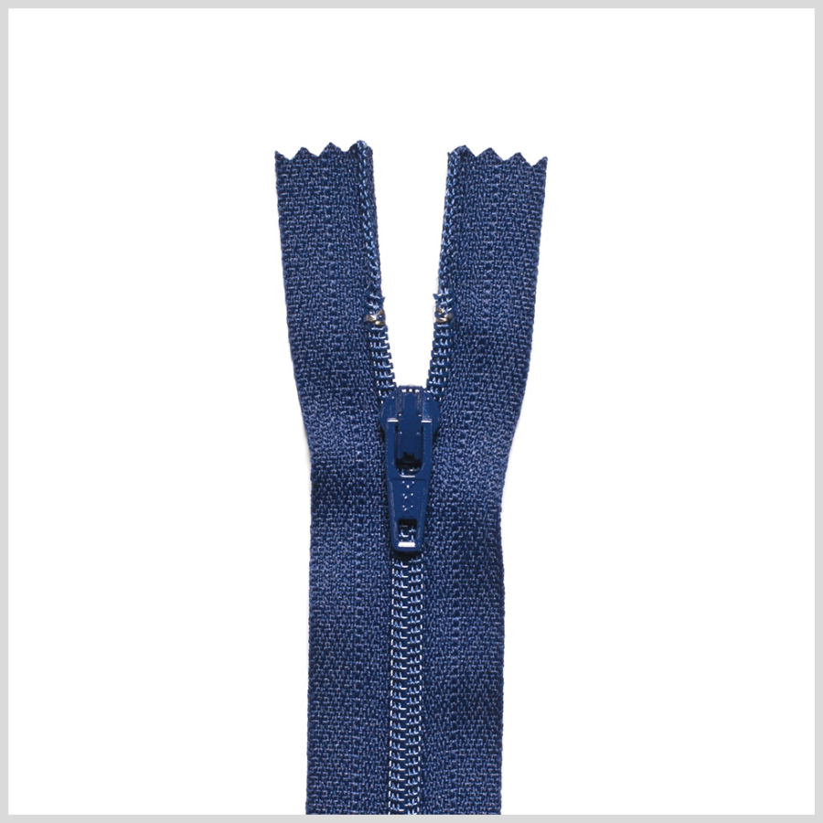 919 Dark Blue 24 Regular Zipper | Mood Fabrics