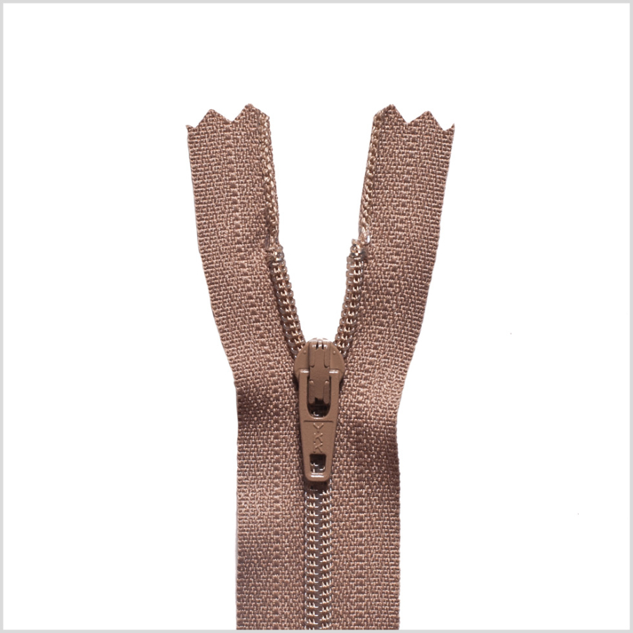 219 Olive Beige 9 Regular Zipper | Mood Fabrics