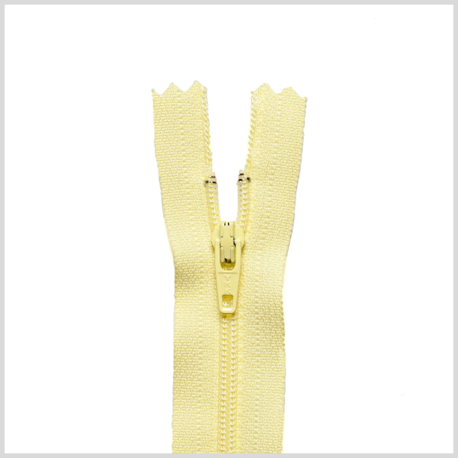 054 Pale Yellow 9 Regular Zipper | Mood Fabrics