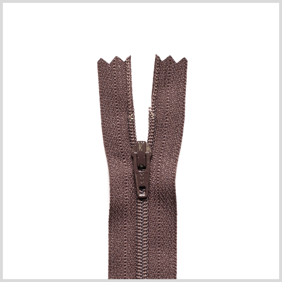 570 Dusted Brown 9 Regular Zipper | Mood Fabrics