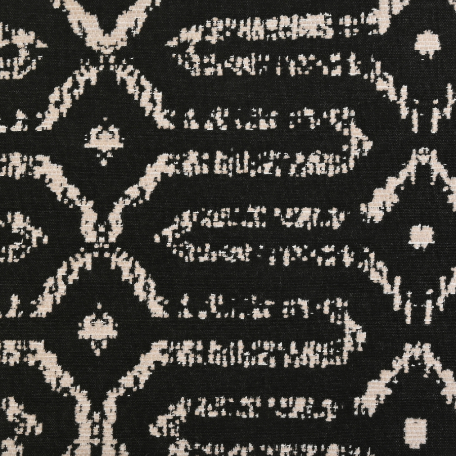 Sunbrella Mina Classic Geometric Organic Jacquard Chenille | Mood Fabrics