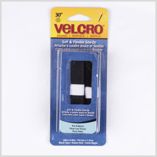 Black Sew On VELCRO Brand Fastener - 30 x .625