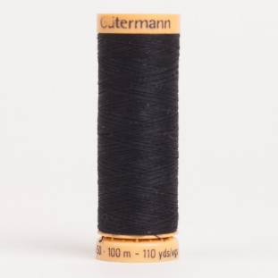 1001 Black 100m Gutermann Cotton Thread
